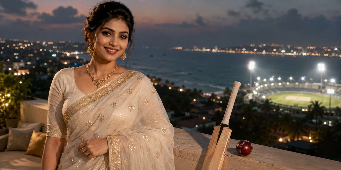 বাংলাদেশের ক্রিকেট ম্যাচে বাজি ধরছে একজন খেলোয়াড় সুন্দর শাড়িতে